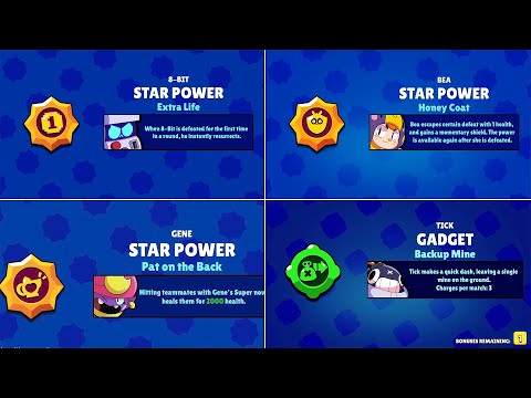 Quels sont les pouvoirs des étoiles et les gadgets dans Null’s Brawl?