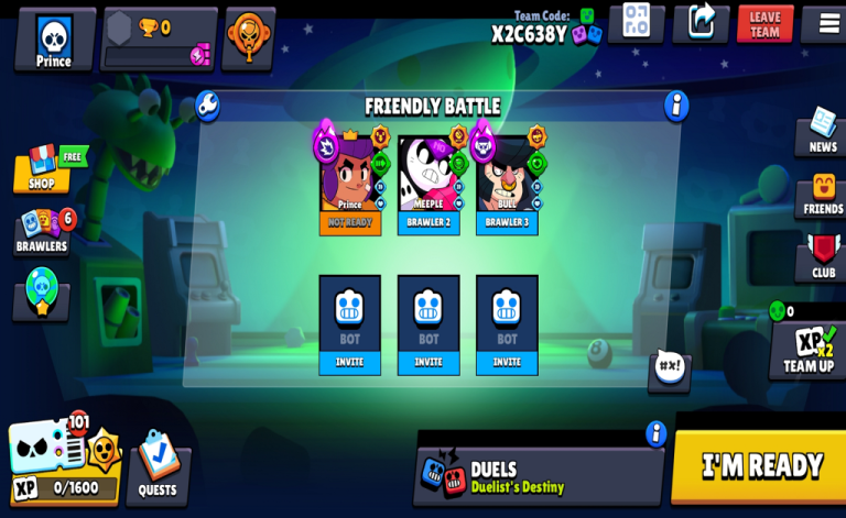Comment jouer avec des amis dans le mode multijoueur de Null’s Brawl